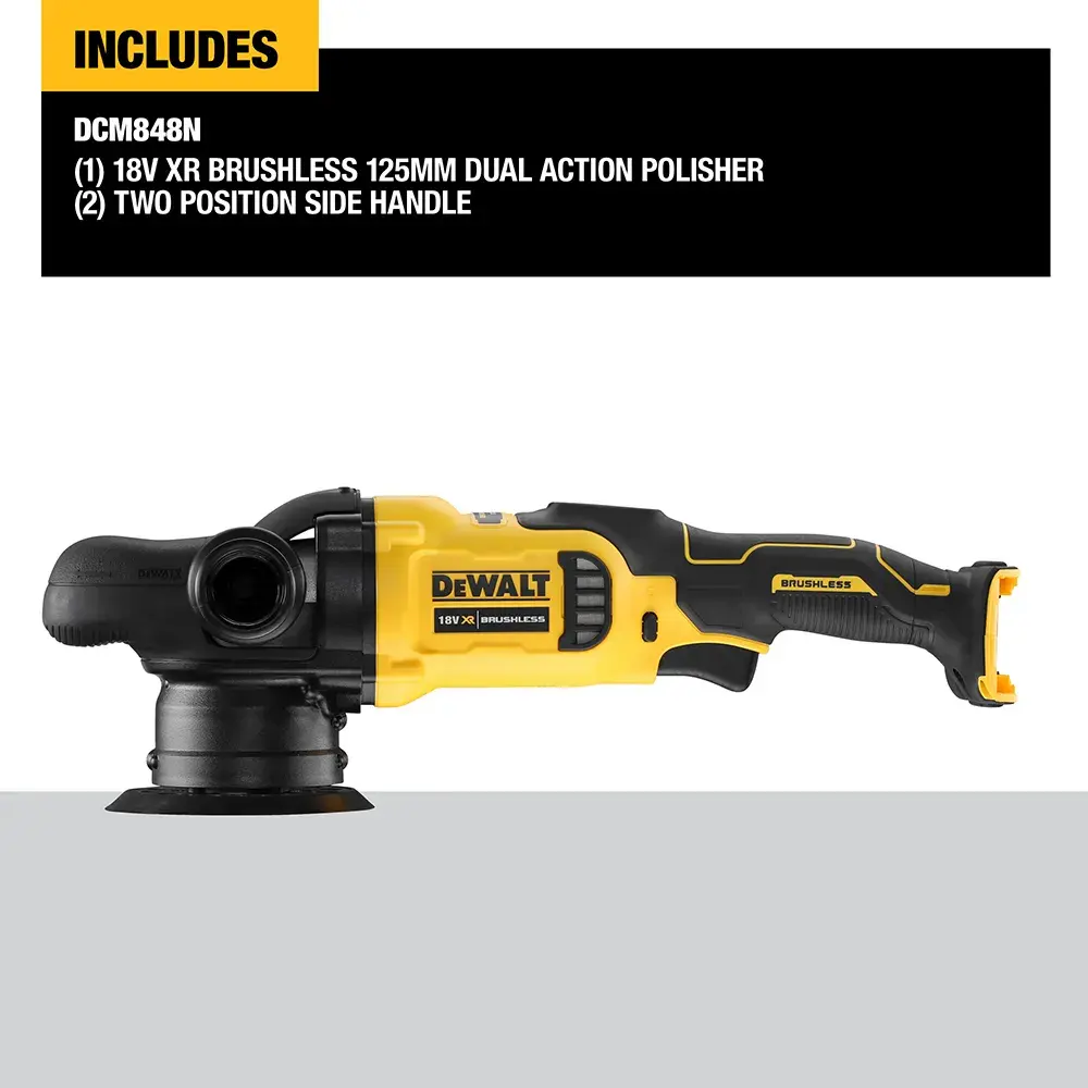 DEWALT® 18V XR® Brushless 125mm Rotary-Orbital Polisher (Tool Only)