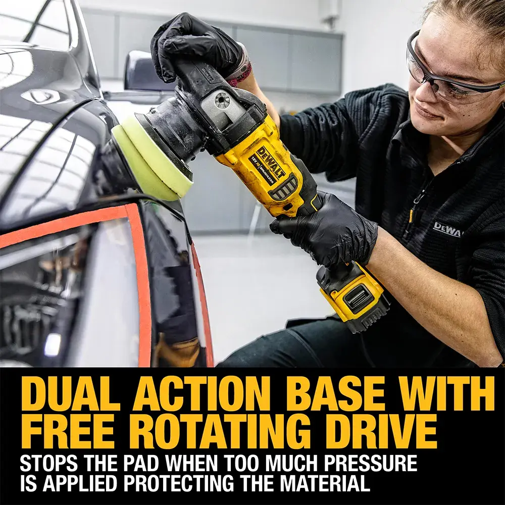 DEWALT® 18V XR® Brushless 125mm Rotary-Orbital Polisher (Tool Only)