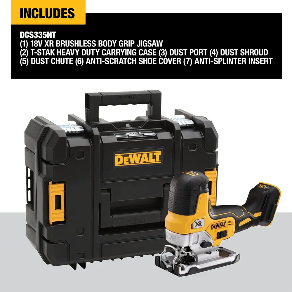 DEWALT® 18V XR® Brushless Body Grip Jigsaw (Tool Only)