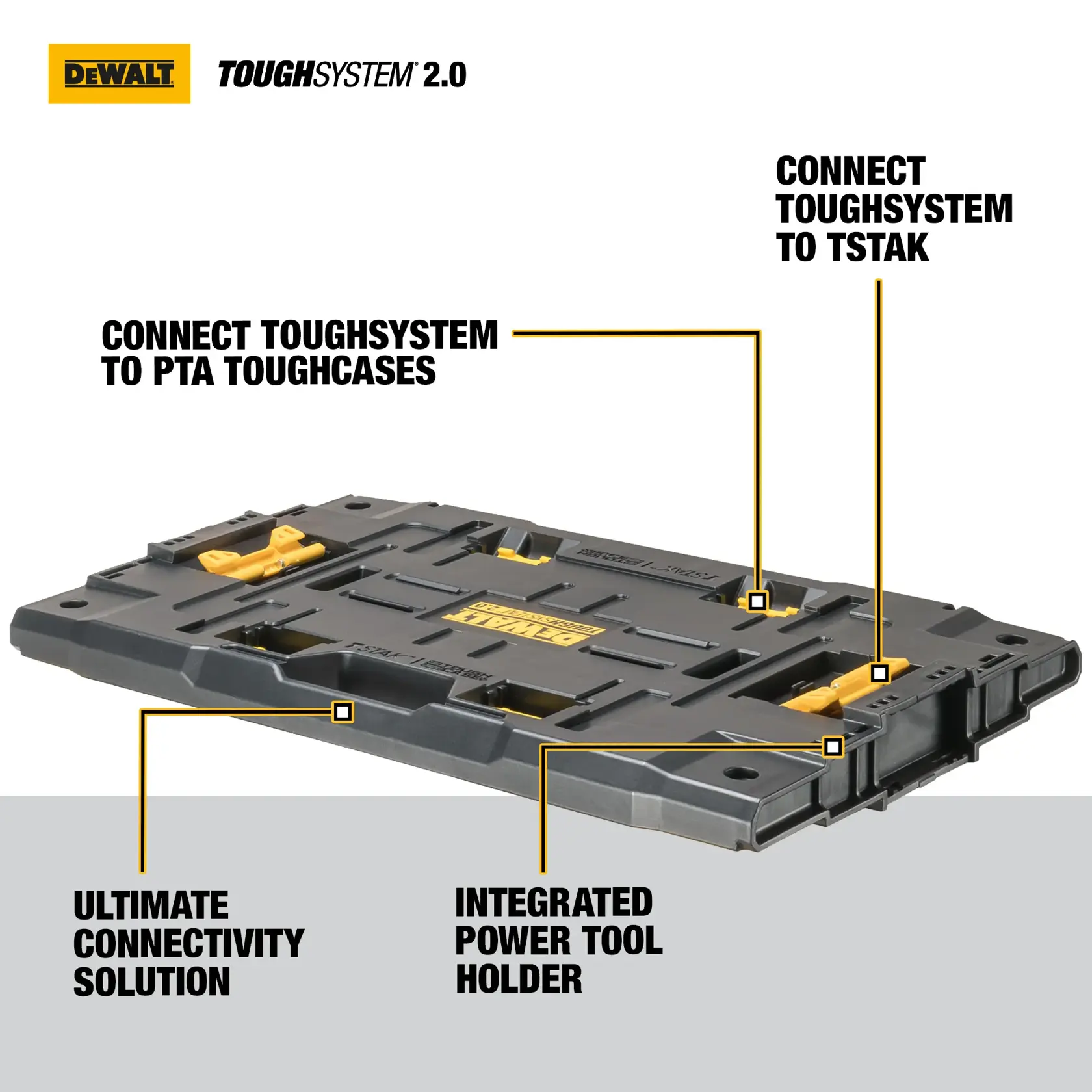 DEWALT ToughSystem 2.0 with drill. SKUs DWST08017, DWST08017-1, DWST08017-9. Photography category.