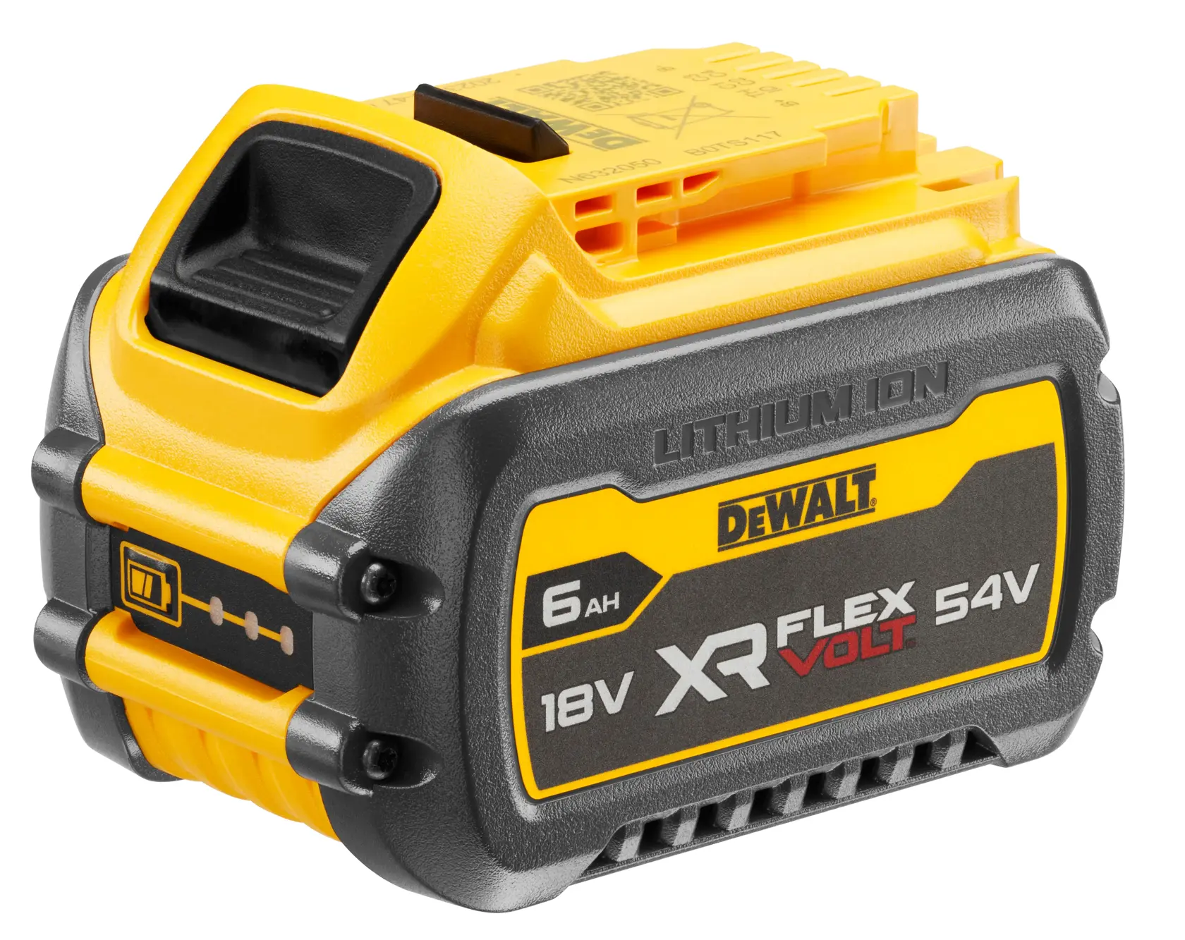 DEWALT FLEXVOLT logo with DEWALT in bold yellow letters and FLEXVOLT in white and red letters on a black background.