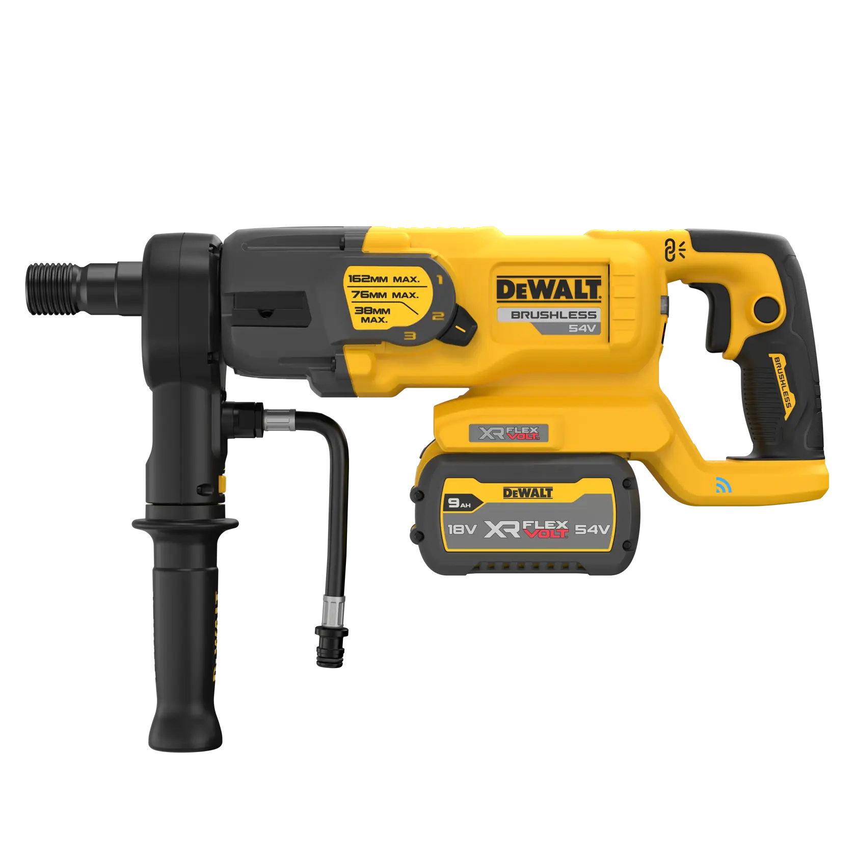 DEWALT drill for photography, DCD150X2-QW and DCD150X2 SKUs shown, yellow and black power tool.