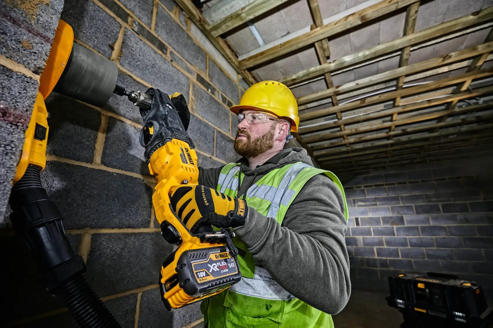 DEWALT® 54V XR® Brushless Right Angle Stud, Joist and Core Drill (Tool Only)