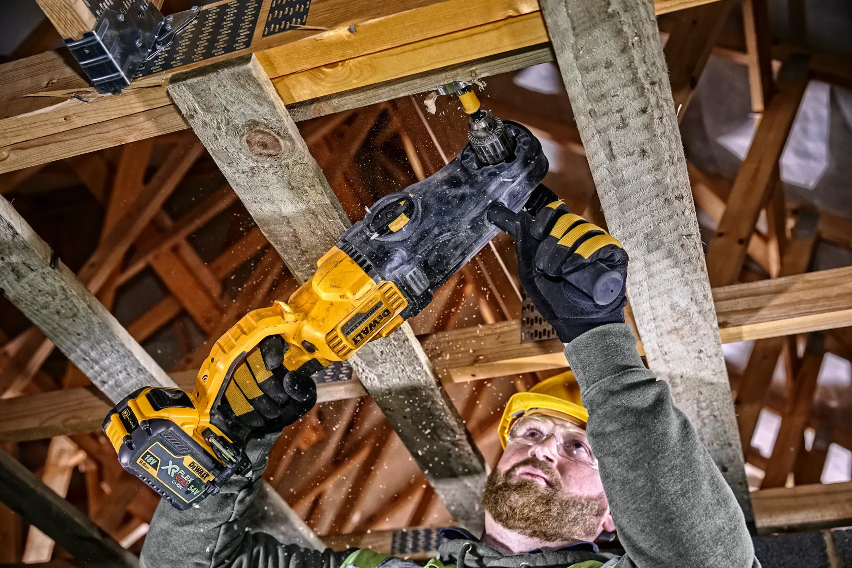 DEWALT® 54V XR® Brushless Right Angle Stud, Joist and Core Drill (Tool Only)