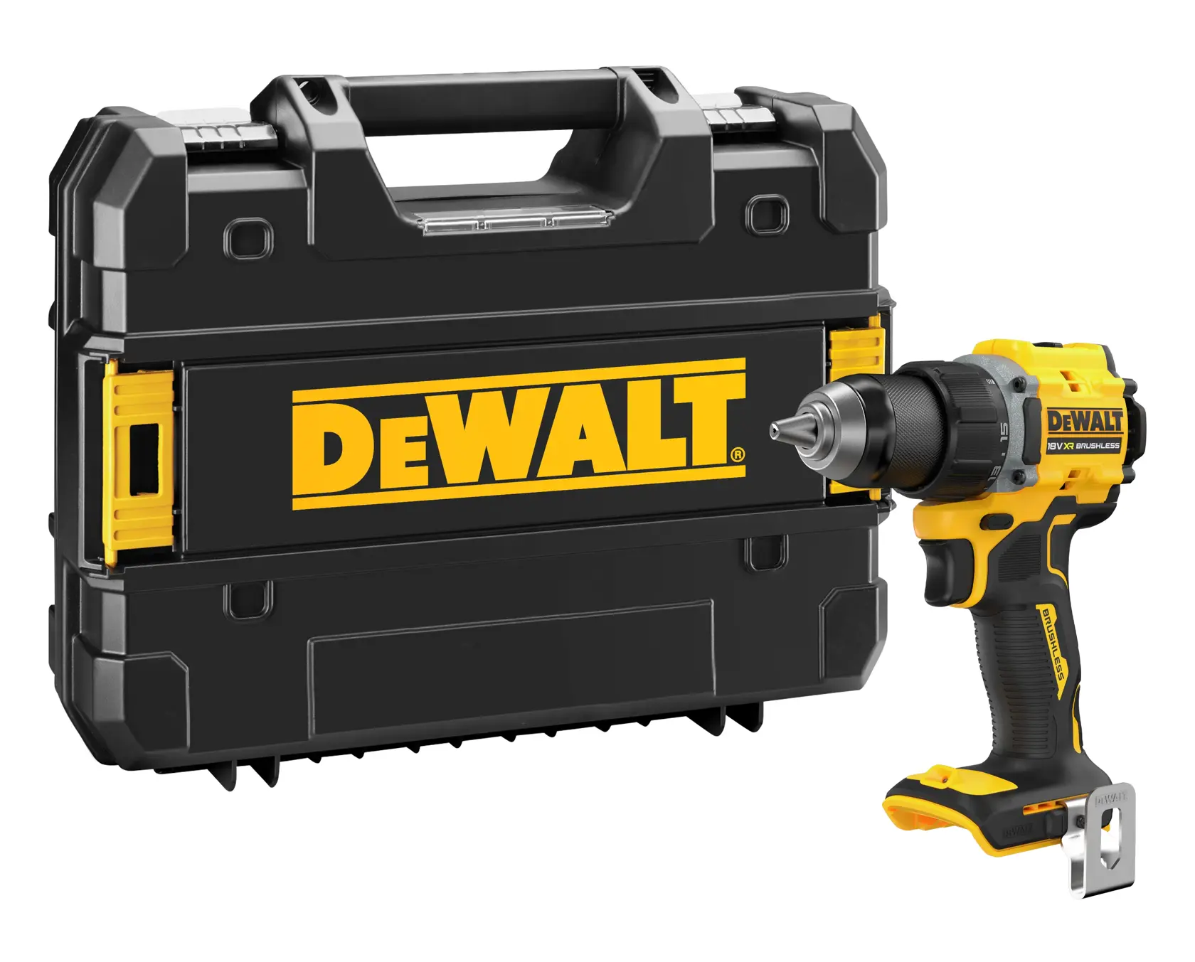 DEWALT DCD794NT, DCD794NT-XJ Bohrmaschine mit schwarzem Koffer. Kategorie Fotografie.