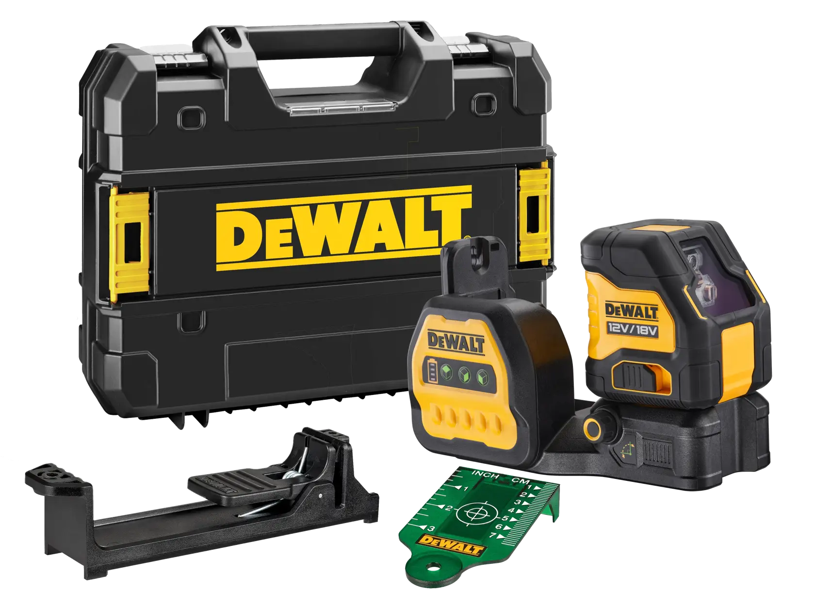 DEWALT® 12V / 18V XR® 3 x 360° Compact Cross Line Green Beam Laser (Tool Only)