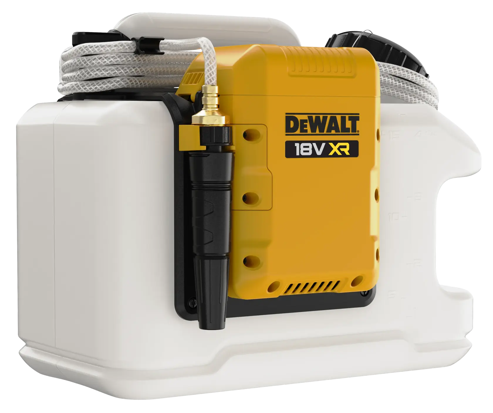Herramienta fotografía DEWALT DCE6820N, DCE6820N-XJ, amarilla/blanca, con manguera, compacta.