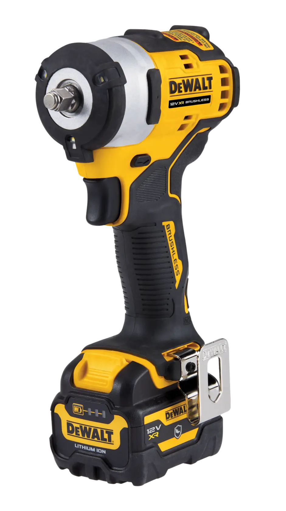 DEWALT Akku-Werkzeug, Fotografie. SKUs: DCF903P1G, DCF903P1G-QW. Gelb-schwarzes Design.