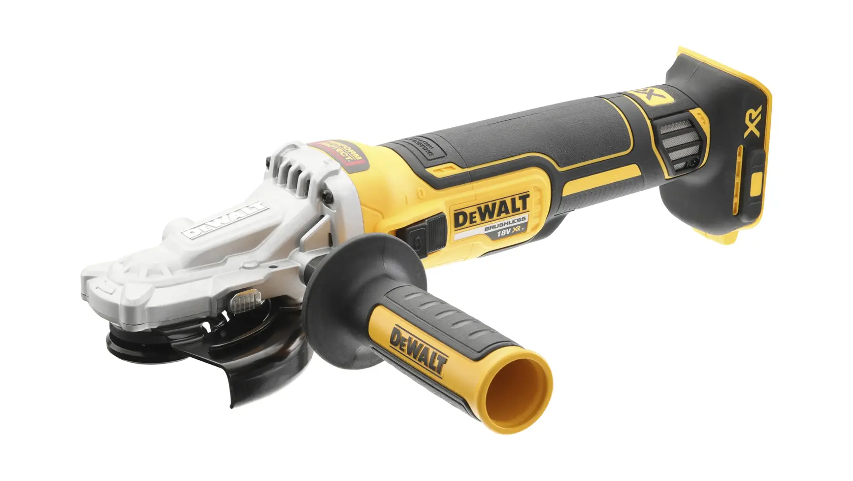 DEWALT® 18V XR® Brushless 125mm Flat Head Angle Grinder (Tool Only)