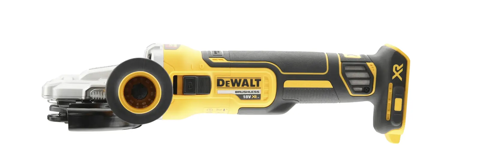 DEWALT® 18V XR® Brushless 125mm Flat Head Angle Grinder (Tool Only)