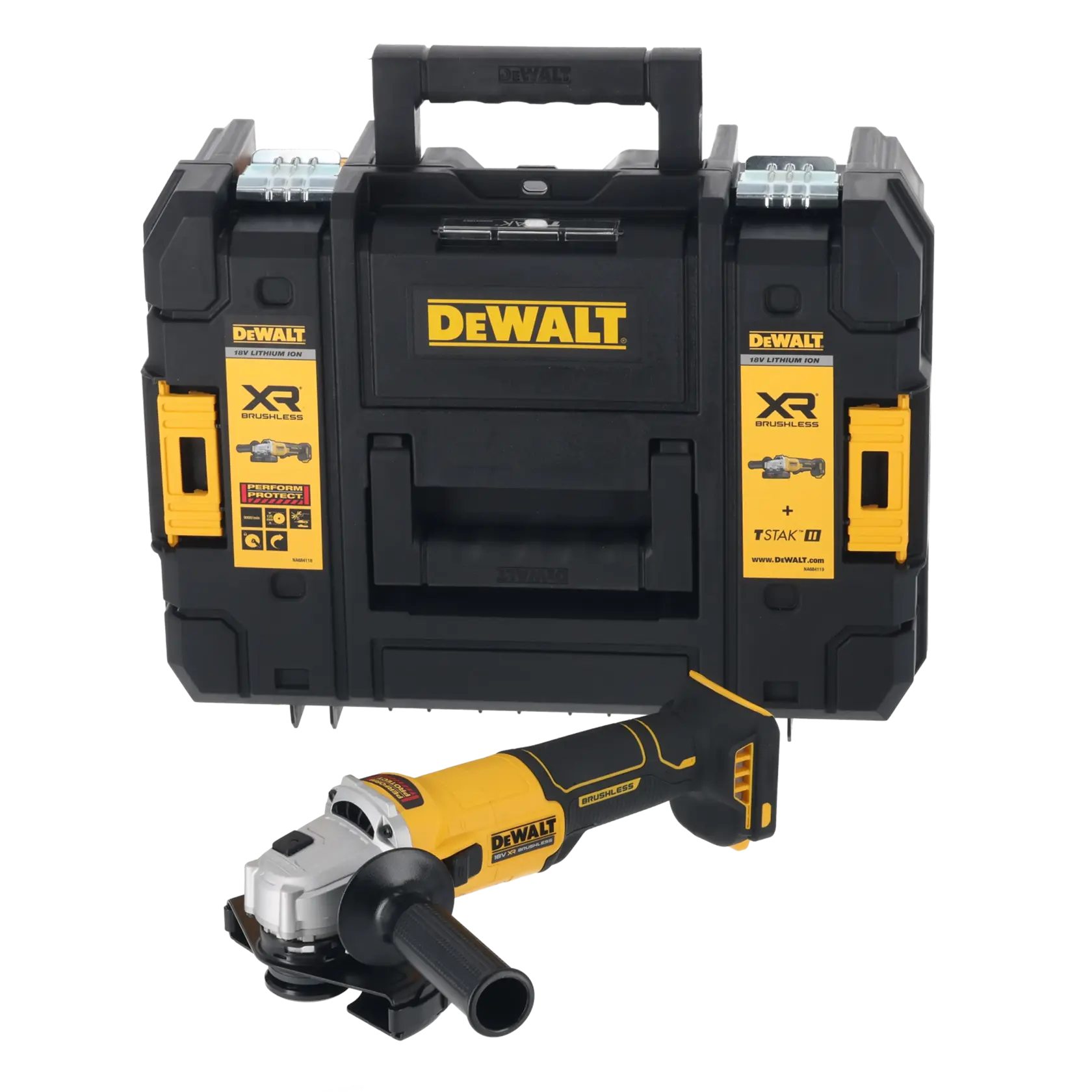 DEWALT® 18V XR® Brushless 125mm Paddle Switch Angle Grinder (Tool Only)