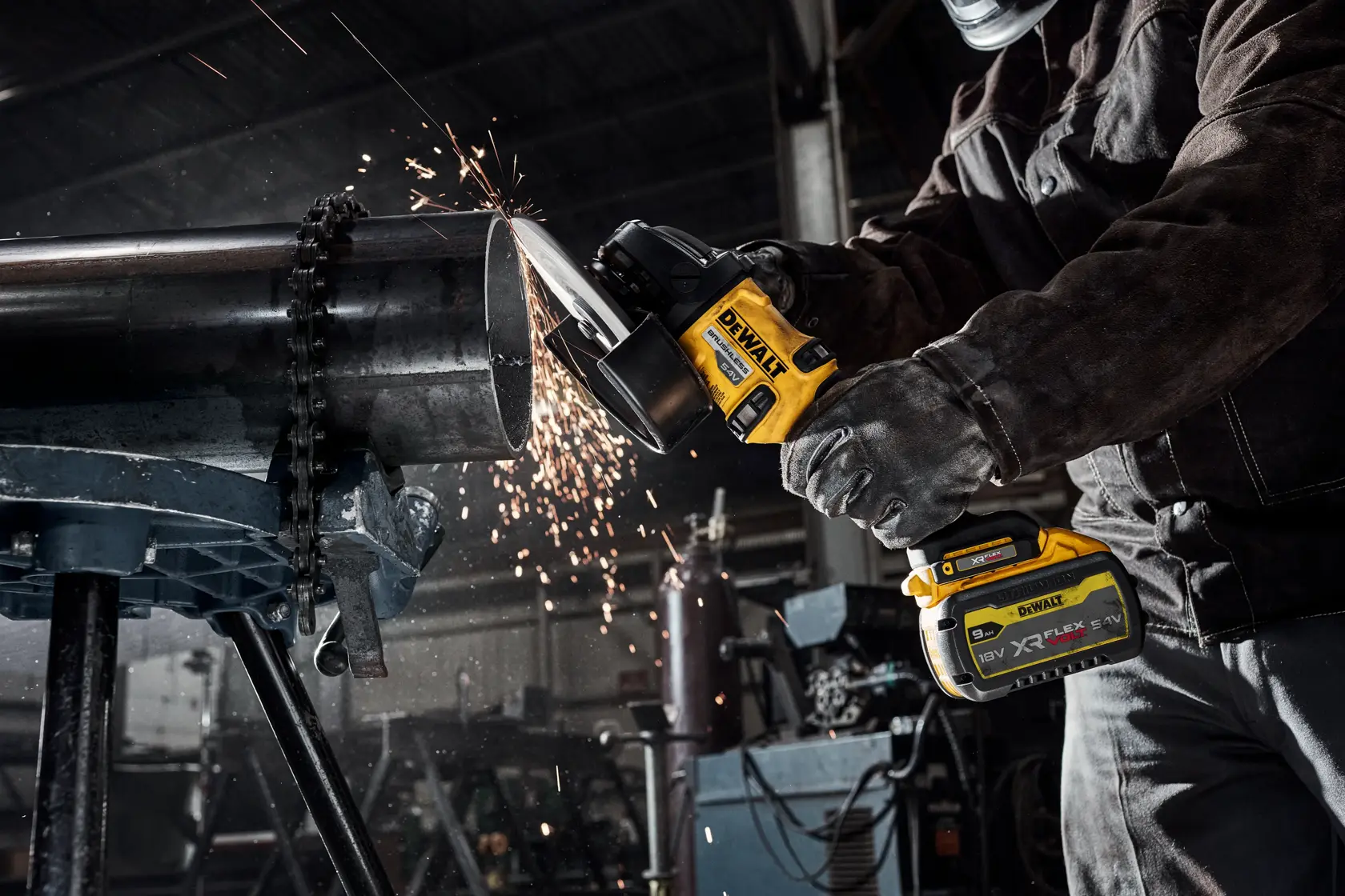 DEWALT® 54V XR Flexvolt® 180mm Side Handle Angle Grinder (Tool Only)