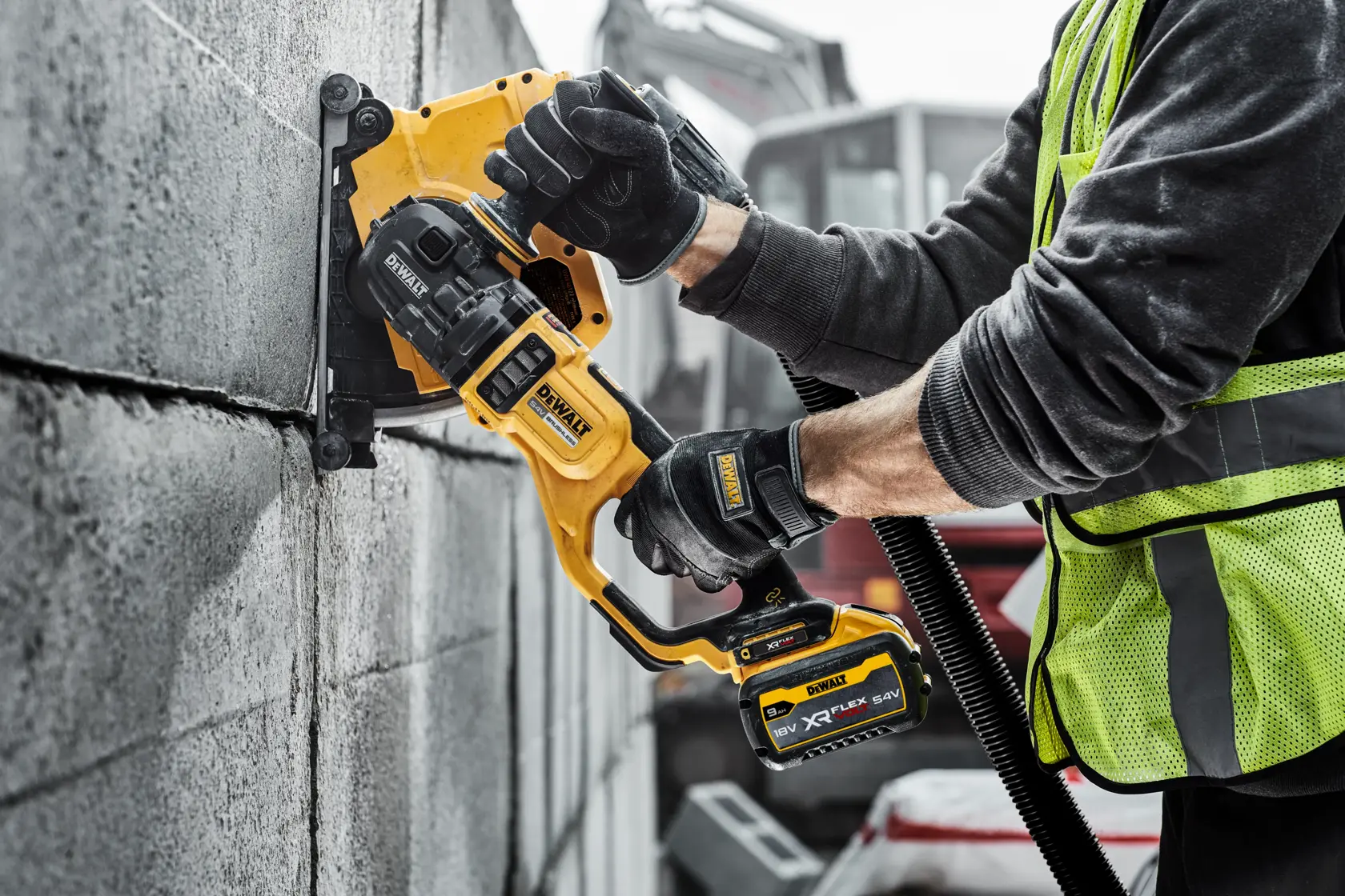 DEWALT® 54V XR Flexvolt® 230mm Angle Grinder (Tool Only) in Kit Box