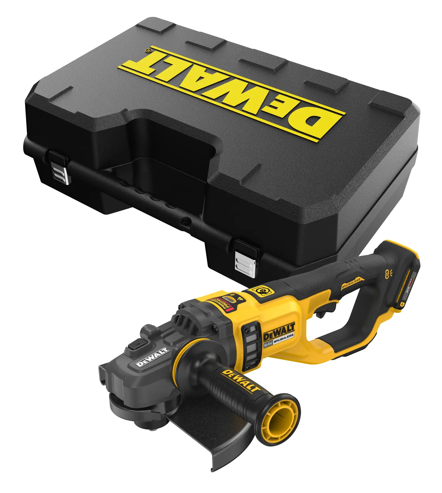 DEWALT® 54V XR Flexvolt® 230mm Angle Grinder (Tool Only) in Kit Box