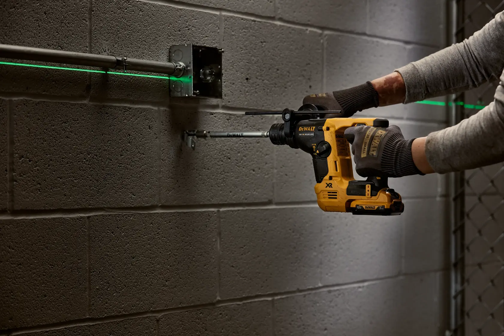 DEWALT® 12V XR® Brushless 14mm SDS Plus Hammer Drill (Tool Only)
