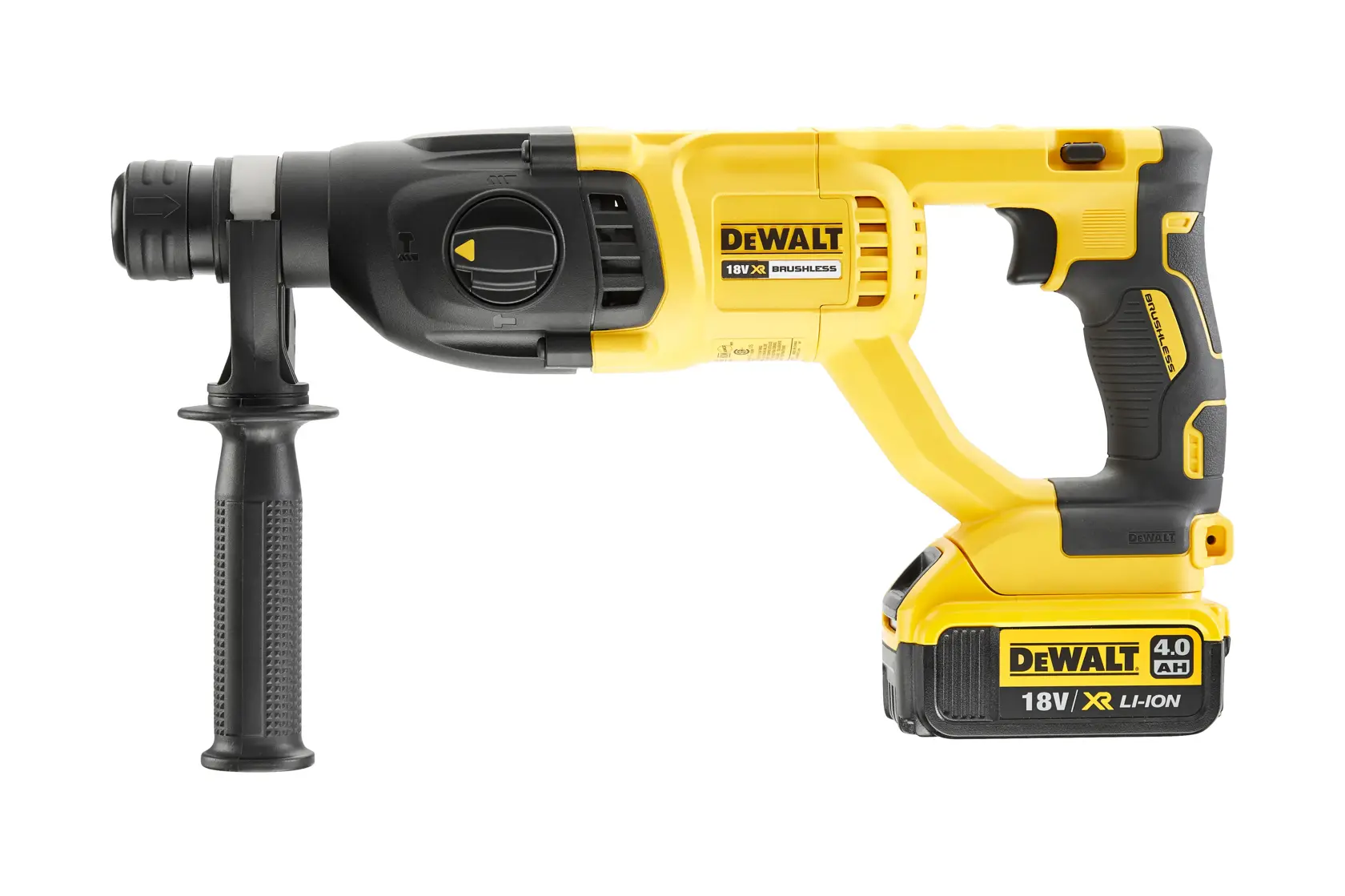 Martillo rotativo DEWALT DCH133M1-QW, DCH133M1, 18V XR, con mango lateral, categoría Fotografía.