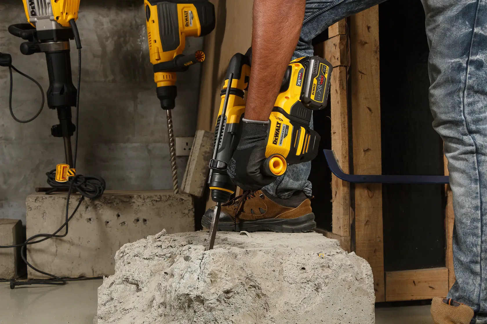 DEWALT® 54V XR Flexvolt® Brushless 30mm SDS Plus 3 Mode Cordless Hammer (Tool Only)