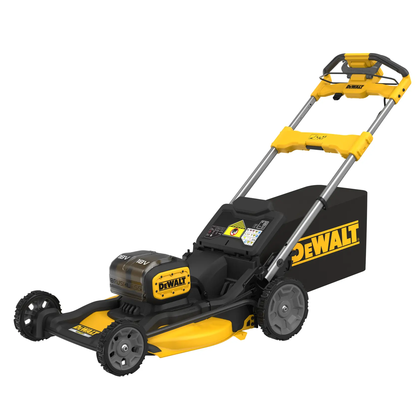 DEWALT® 18V XR® 53cm Self-Propelled Lawn Mower with two batteries (Tool Only)