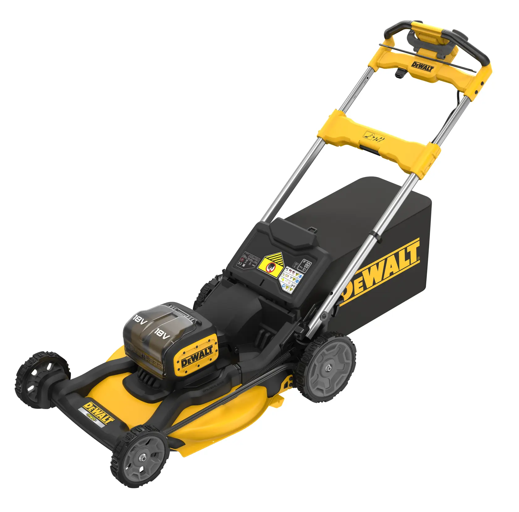 DEWALT® 18V XR® 53cm Self-Propelled Lawn Mower with two batteries (Tool Only)