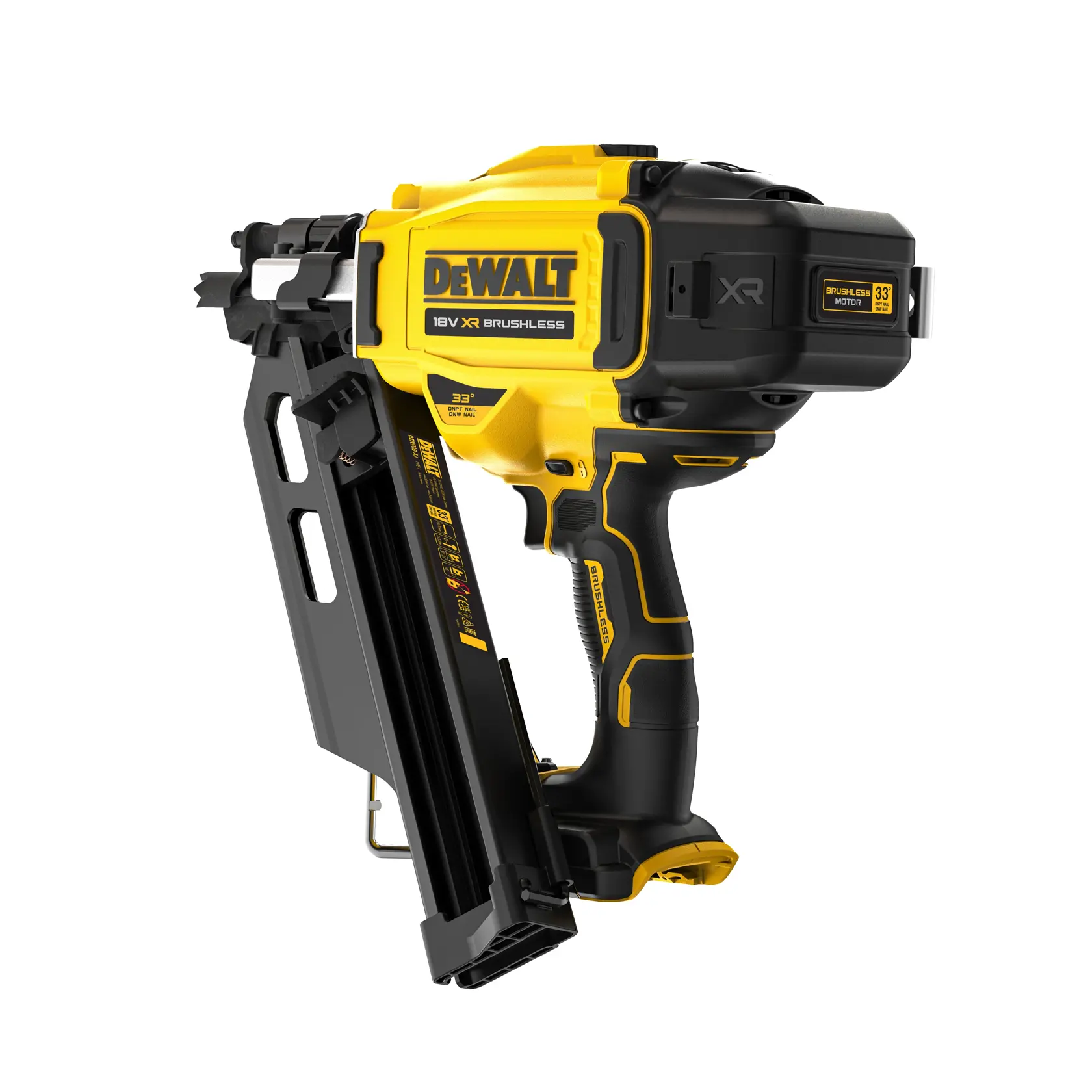 DEWALT® 118V XR® Brushless 33° 90 mm Framing Nailer (Tool Only)