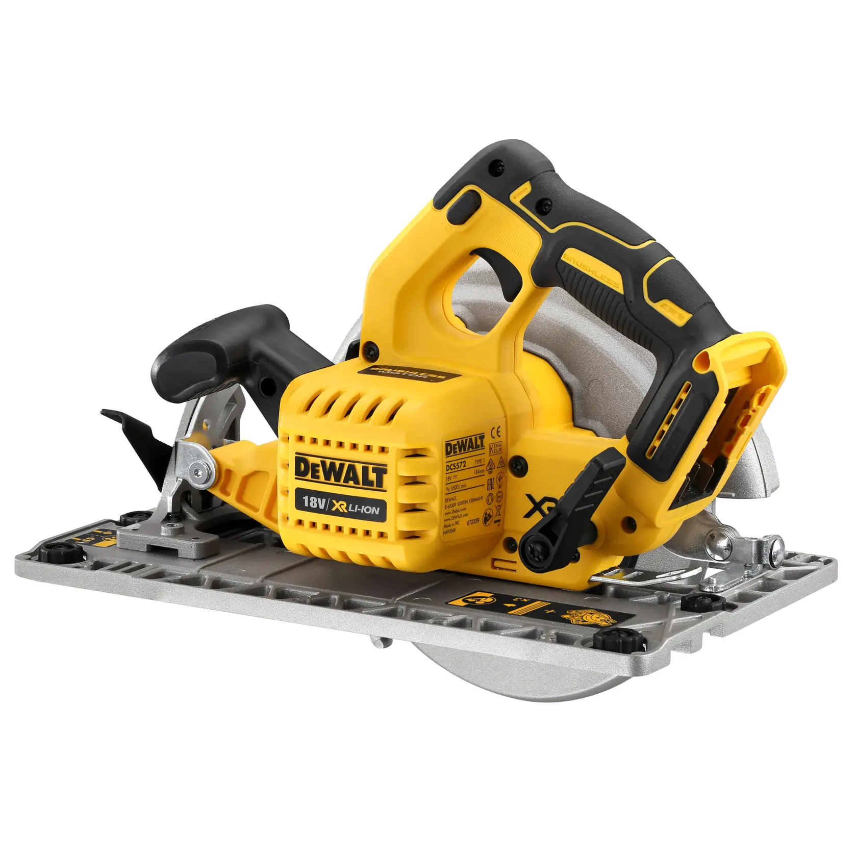 DEWALT® 18V XR® Brushless 184mm Rail Compatible Circular Saw (Tool Only)