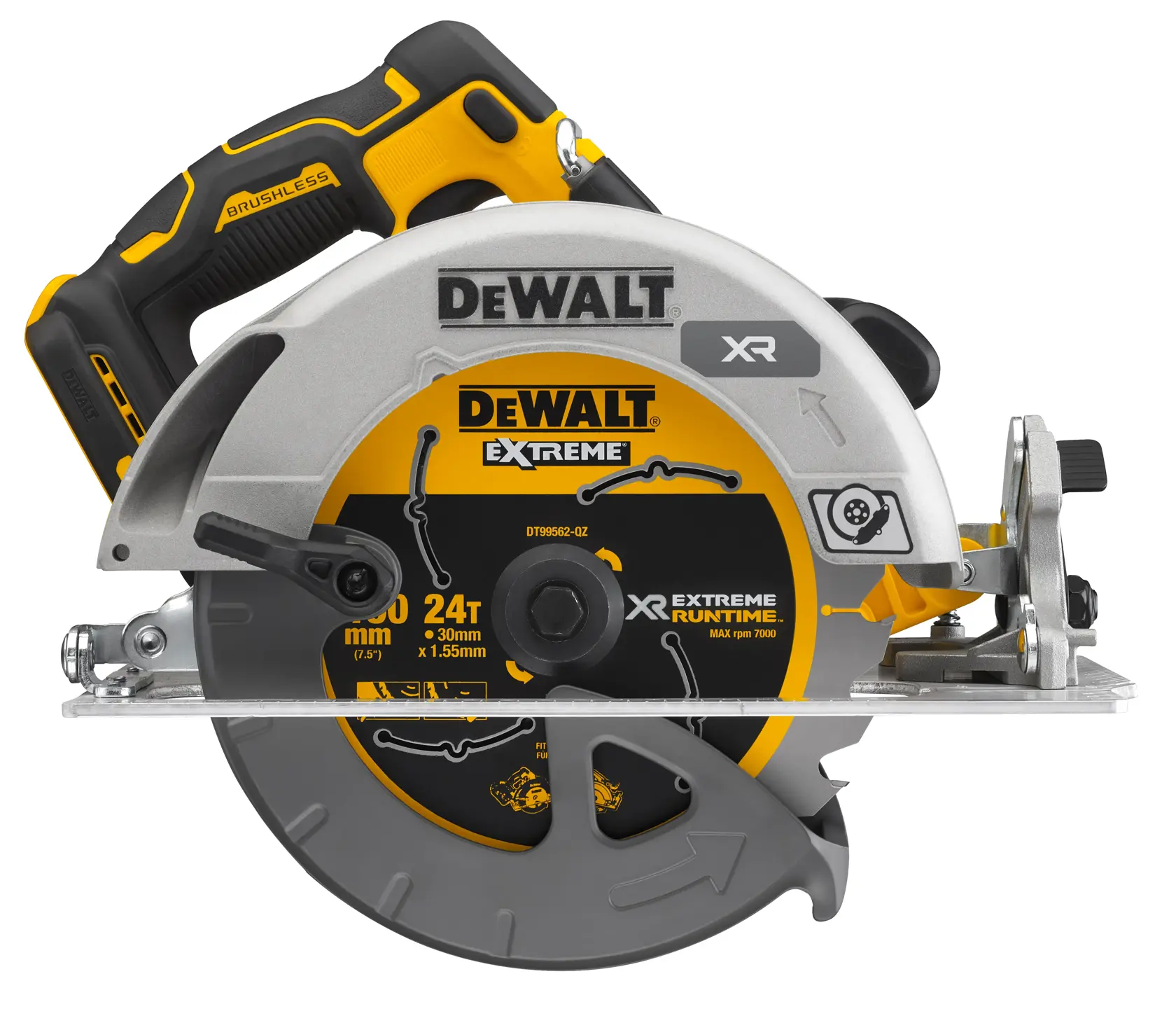 DEWALT® 18V XR® Brushless 190mm Circular Saw with FLEXVOLT® ADVANTAGE™ (Tool Only)