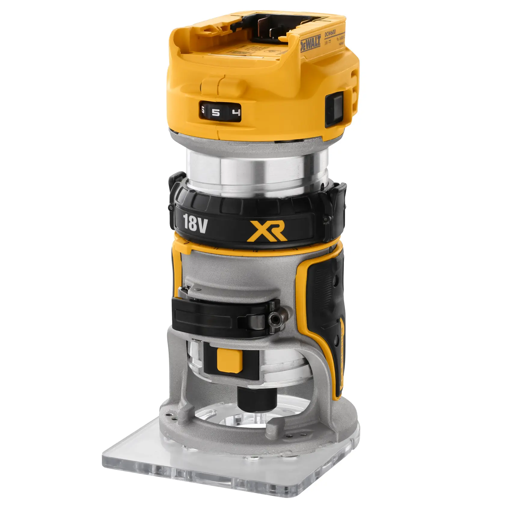DEWALT® 18V XR® Brushless 8mm 1/4" Plunge Router (Tool Only)