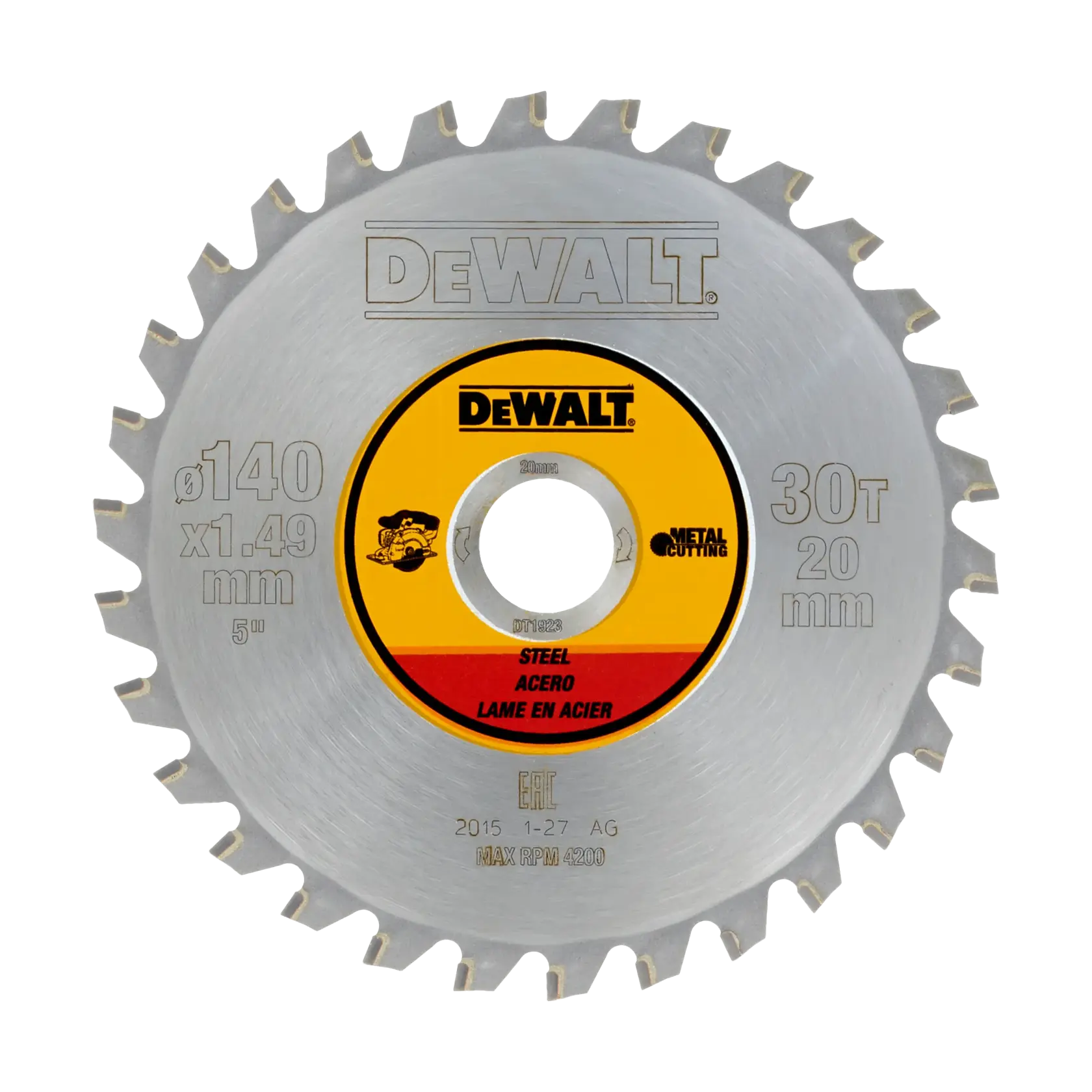DEWALT® 140mm 30T Steel Cutting Circular Saw Blade