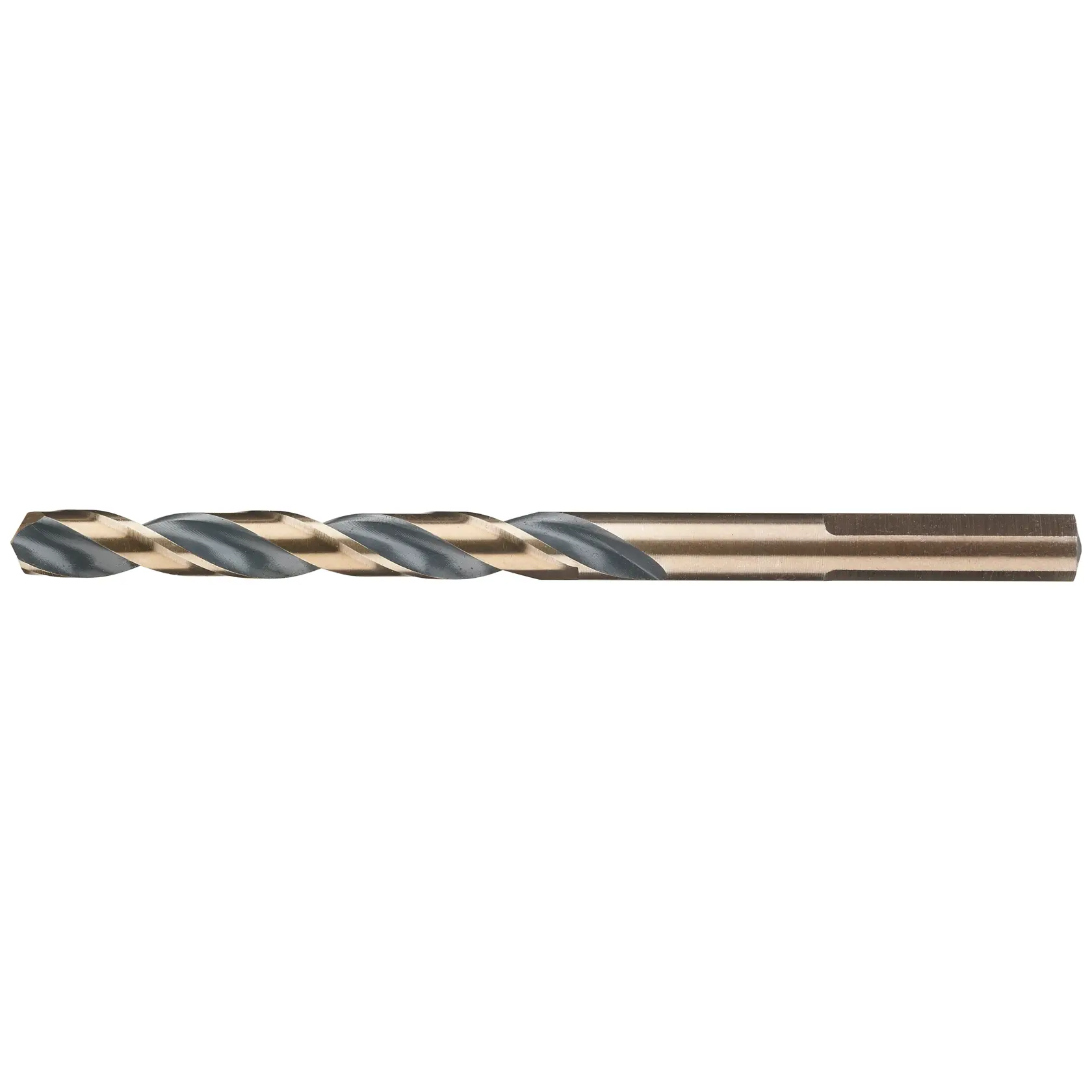 Long metal twist drill bit for precise drilling, shown on a white background.