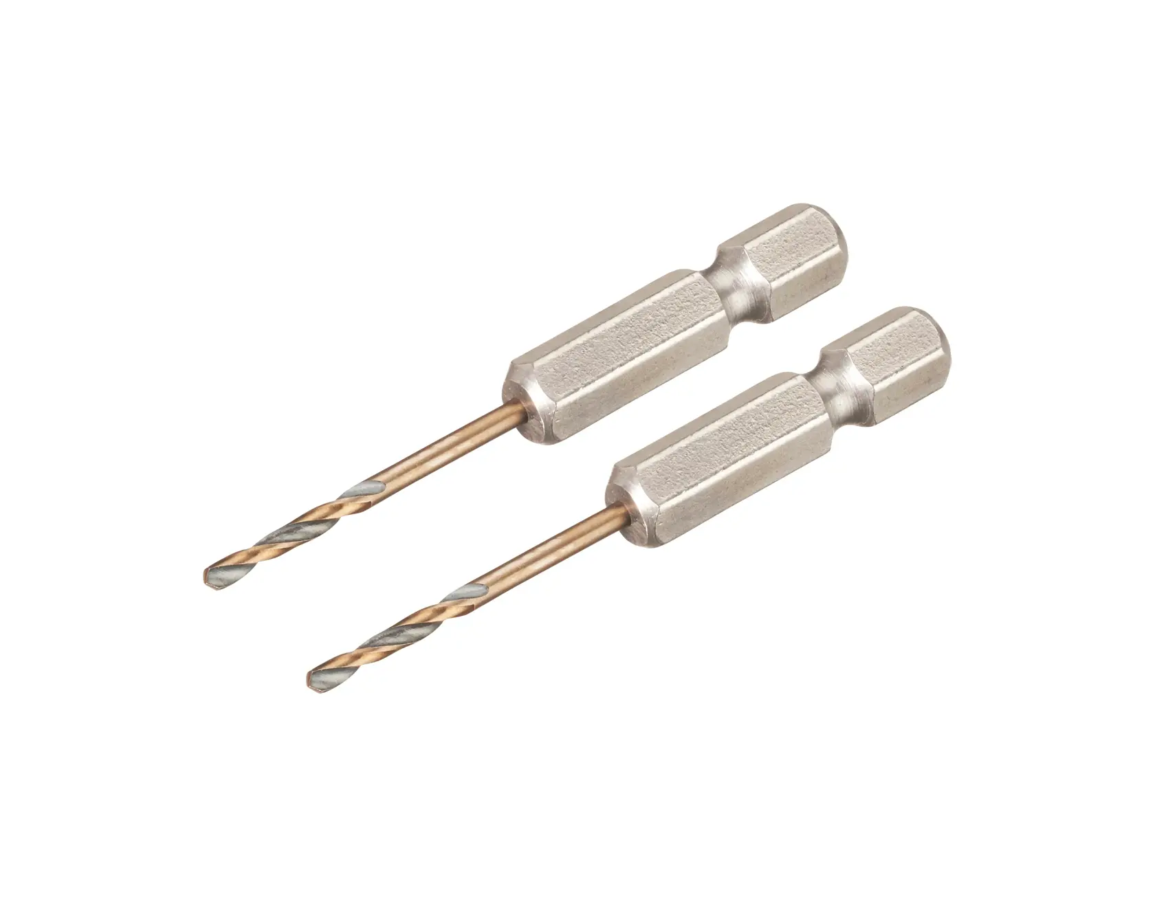 Two DEWALT DT20600 drill bits with hex shanks, shown on a white background.