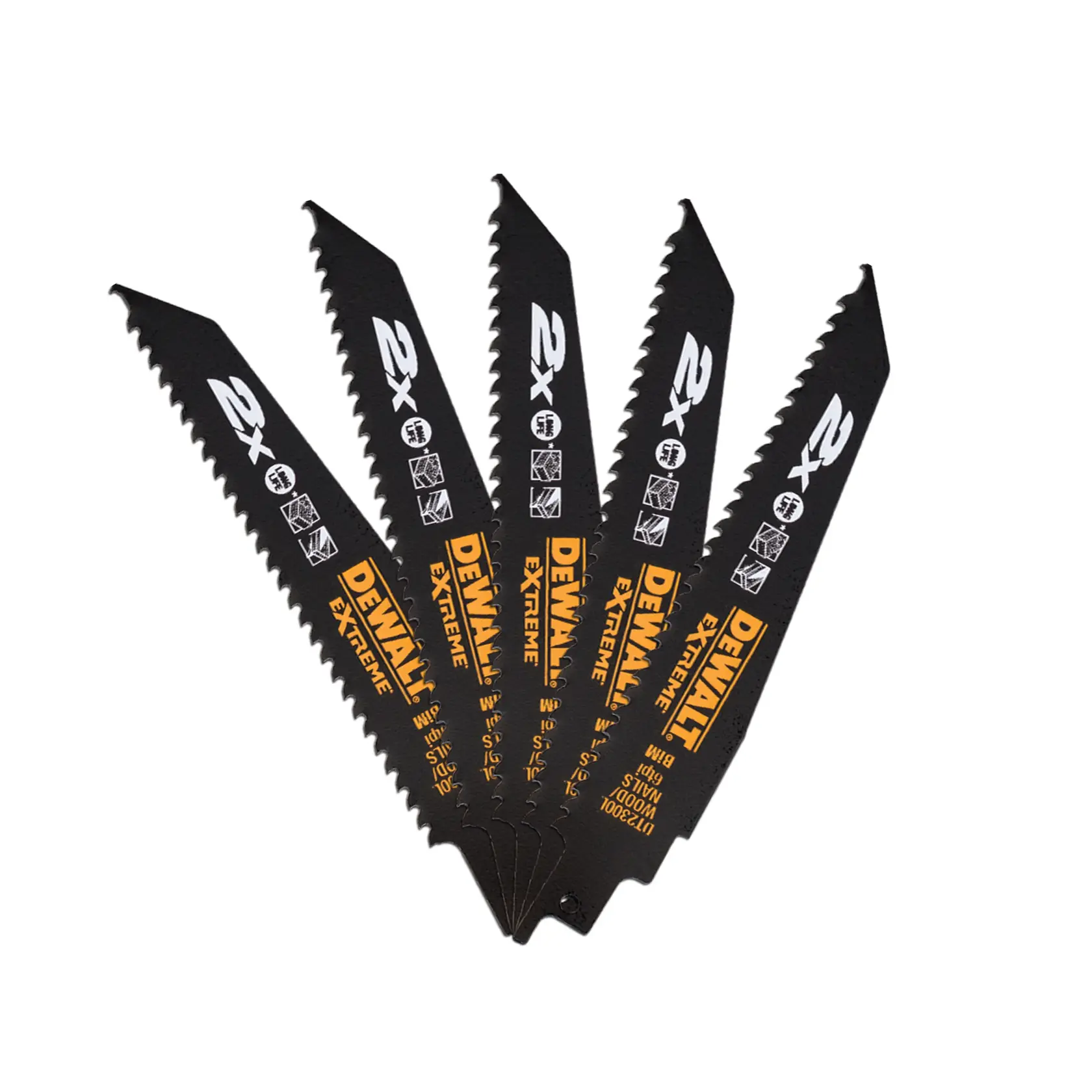 Graphic showing DEWALT XTREME Sub-Compact Series branding with the slogan 'Compact and Performance Packed' on a yellow background.