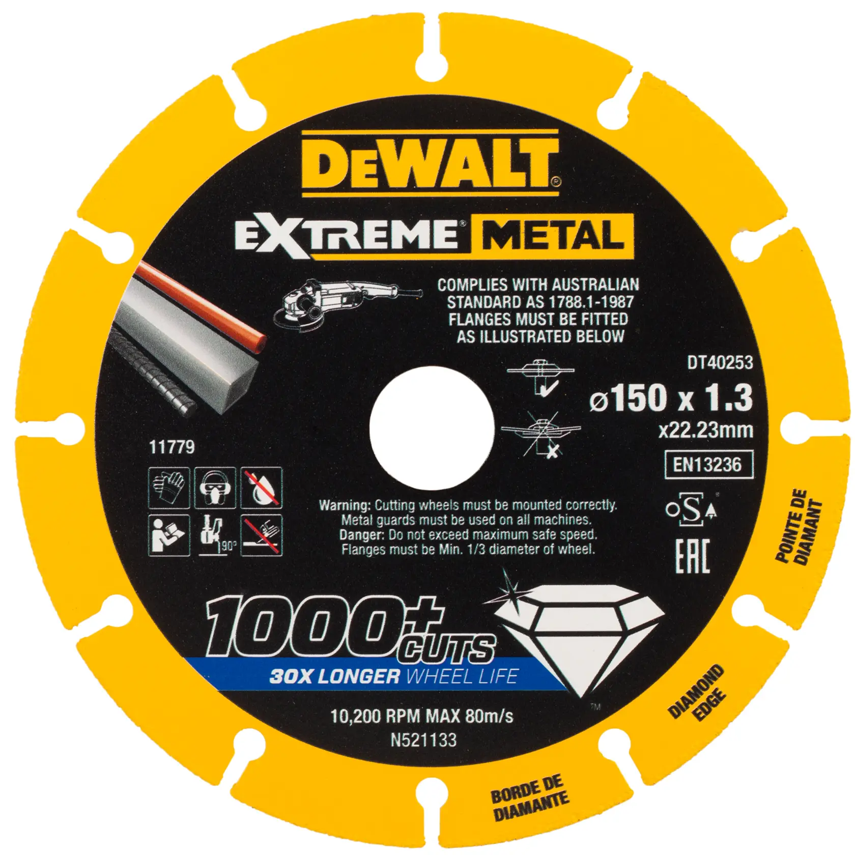 Graphic showing DEWALT XTREME Sub-Compact Series branding with the slogan 'Compact and Performance Packed' on a yellow background.