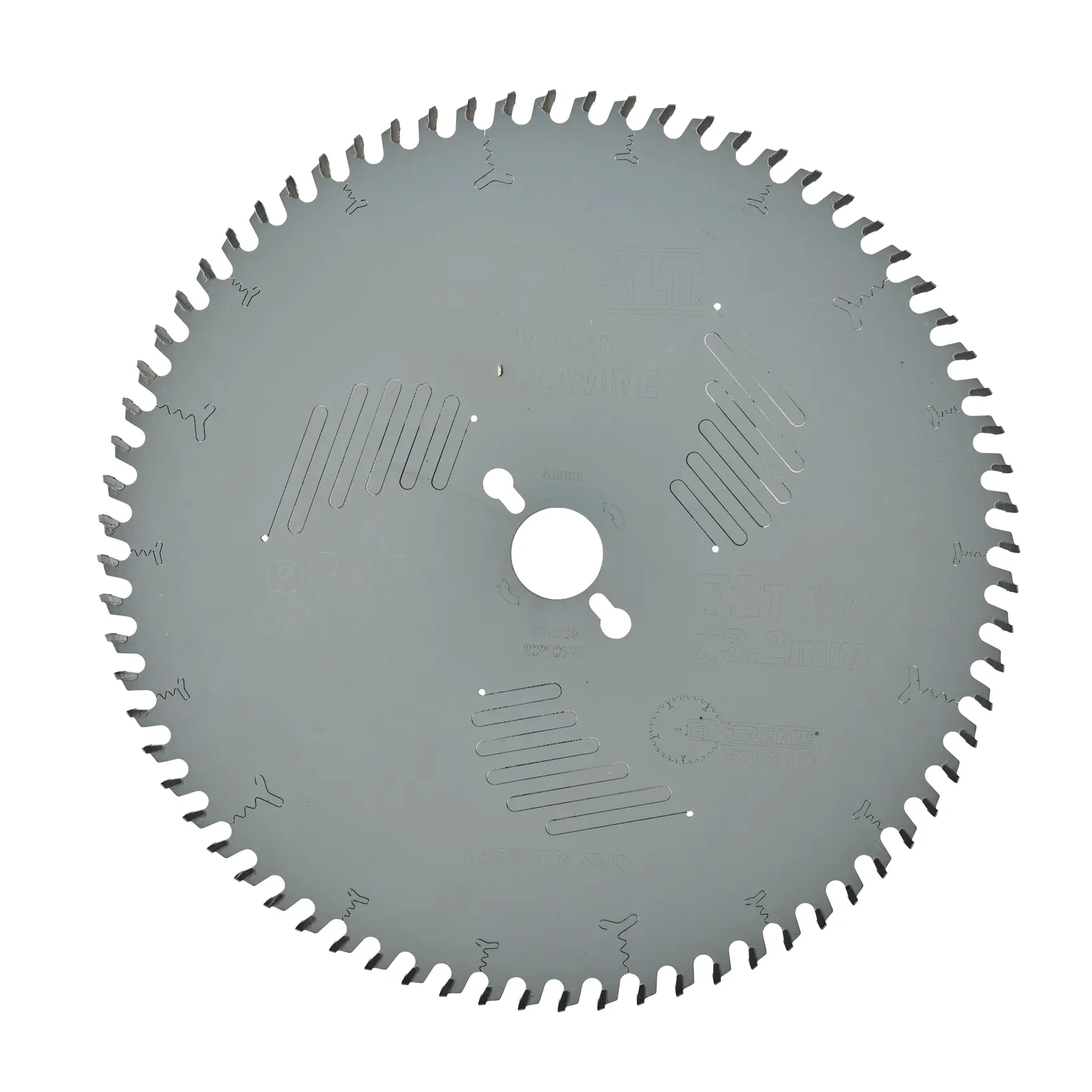 DEWALT circular saw blade for wood. SKUs: DT4218, DT4218-QZ. Photography category.