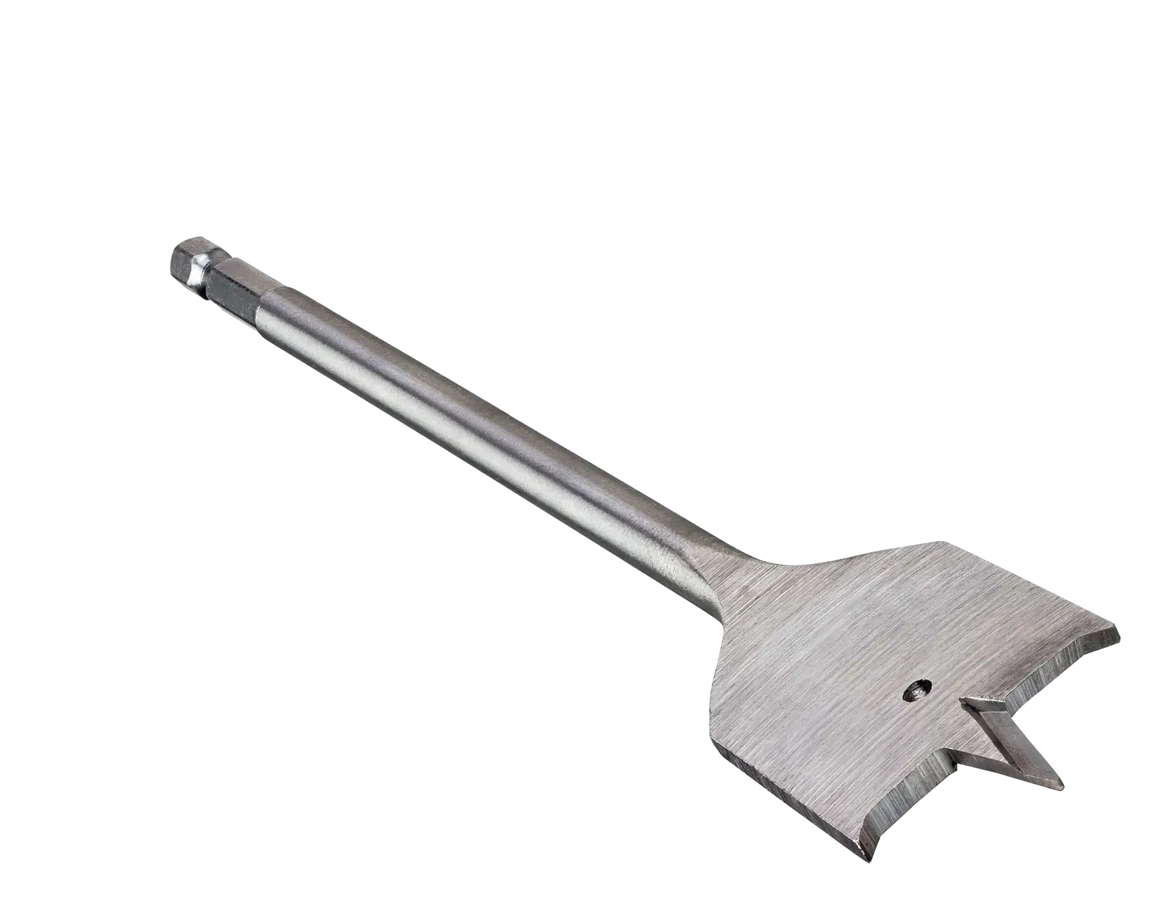 DEWALT flat drill bit, DT4810-QZ and DT4810 SKUs, used for wood. Metallic, hex shank, photography category.