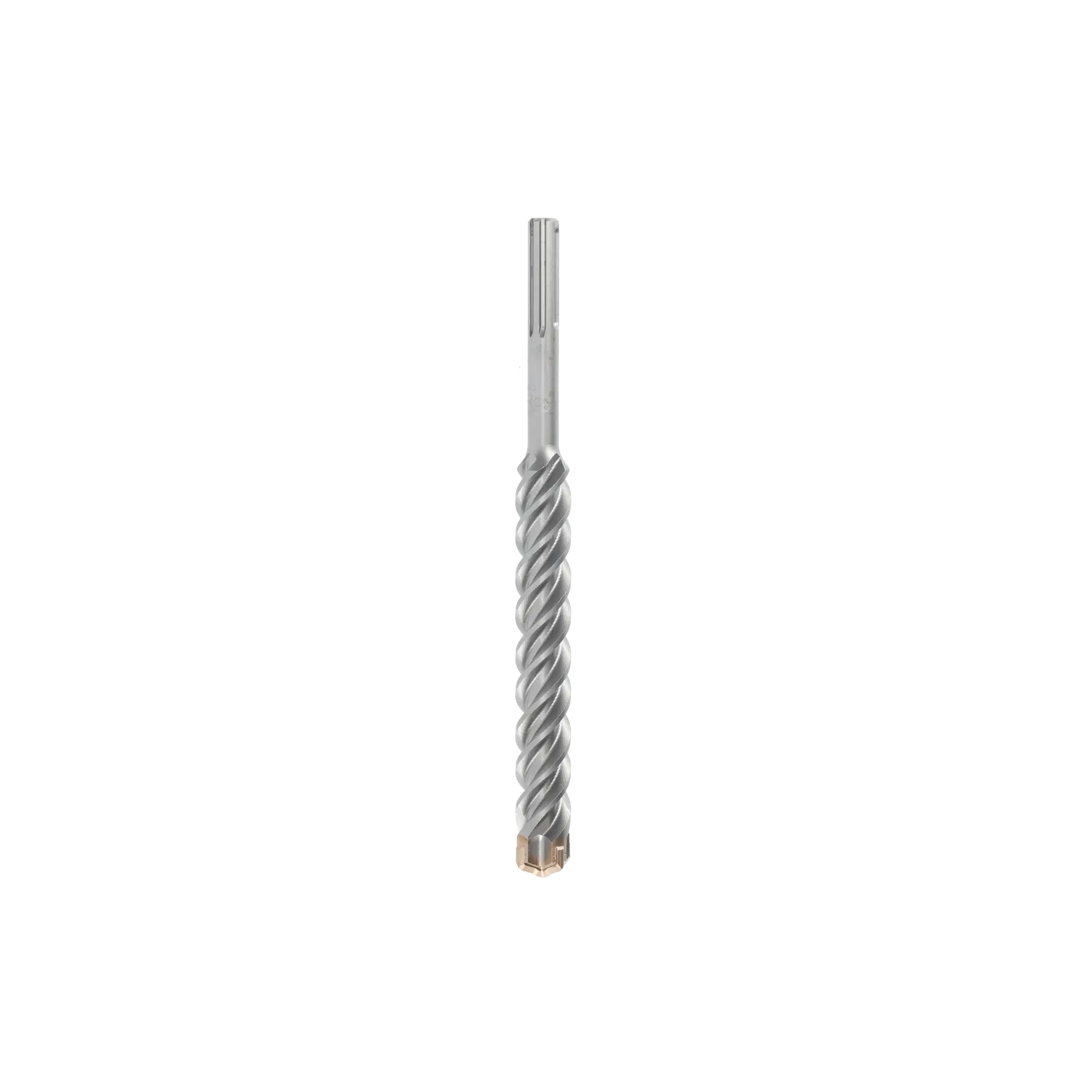 A DEWALT spiral masonry drill bit with SDS shank, shown vertically on a white background.