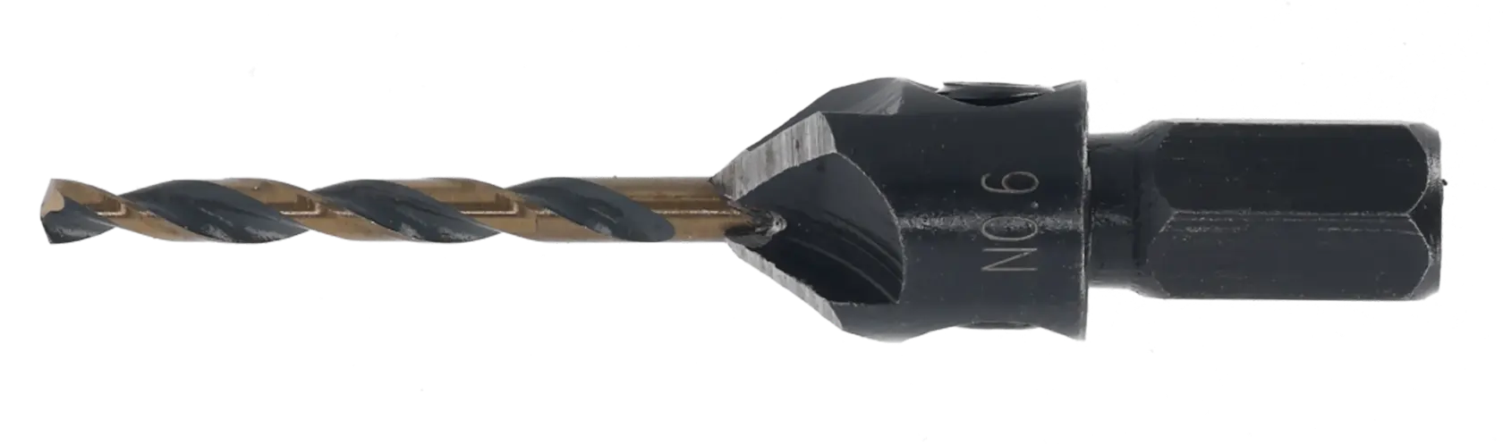 DEWALT DT70790 drill bit with countersink attachment for woodworking and drilling tasks.