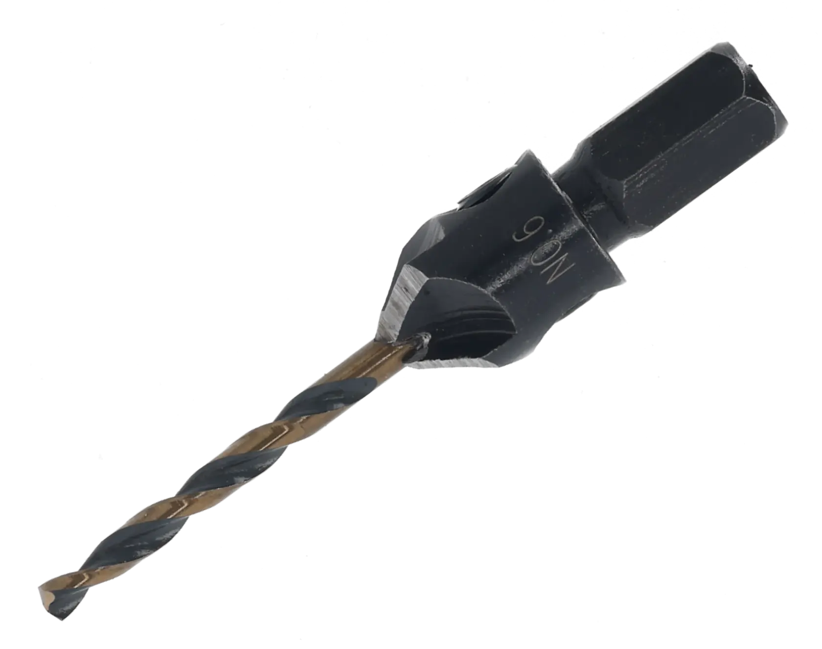 DEWALT DT70790 drill bit with countersink, hex shank, shown against a white background.