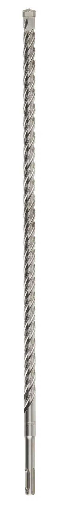 Photo of DEWALT DT8937 SDS max masonry drill bit, long spiral, silver finish, straight angle.