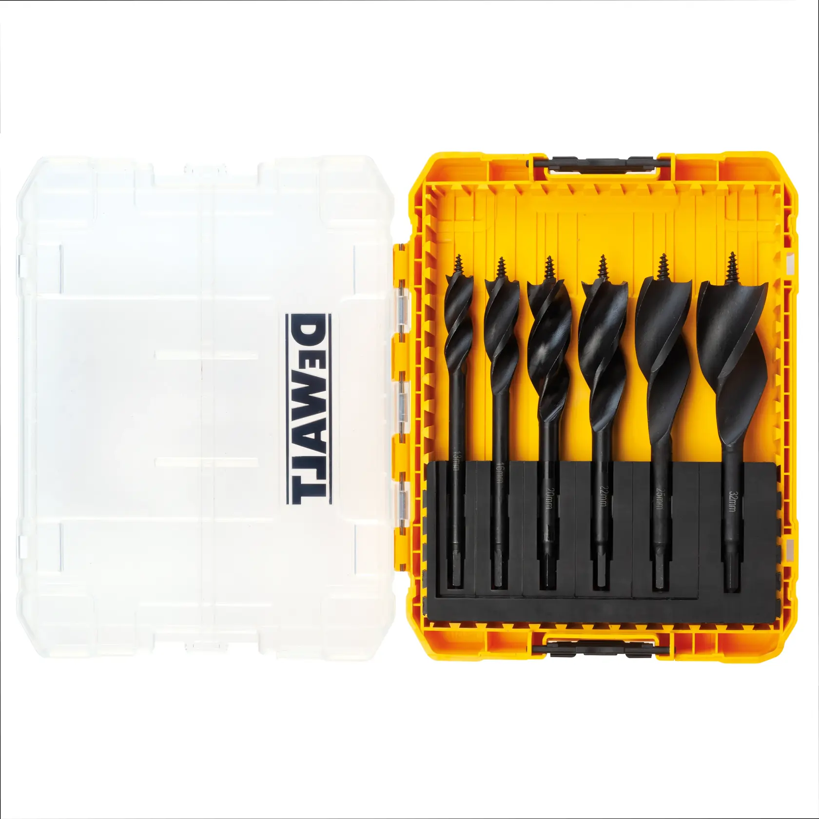 Graphic showing DEWALT XTREME Sub-Compact Series branding with the slogan 'Compact and Performance Packed' on a yellow background.