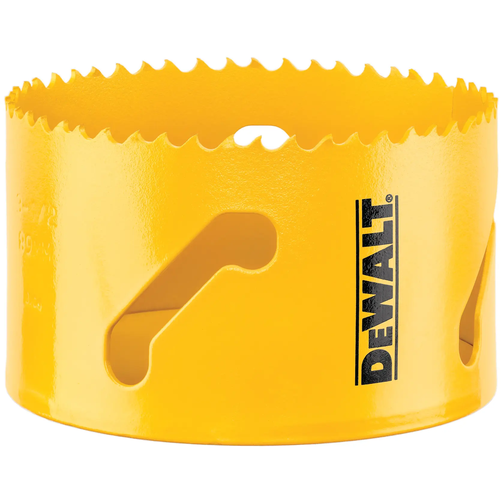 Graphique montrant la marque DEWALT XTREME Sub-Compact Series avec le slogan 'Compact et performance garantie' sur un fond jaune.