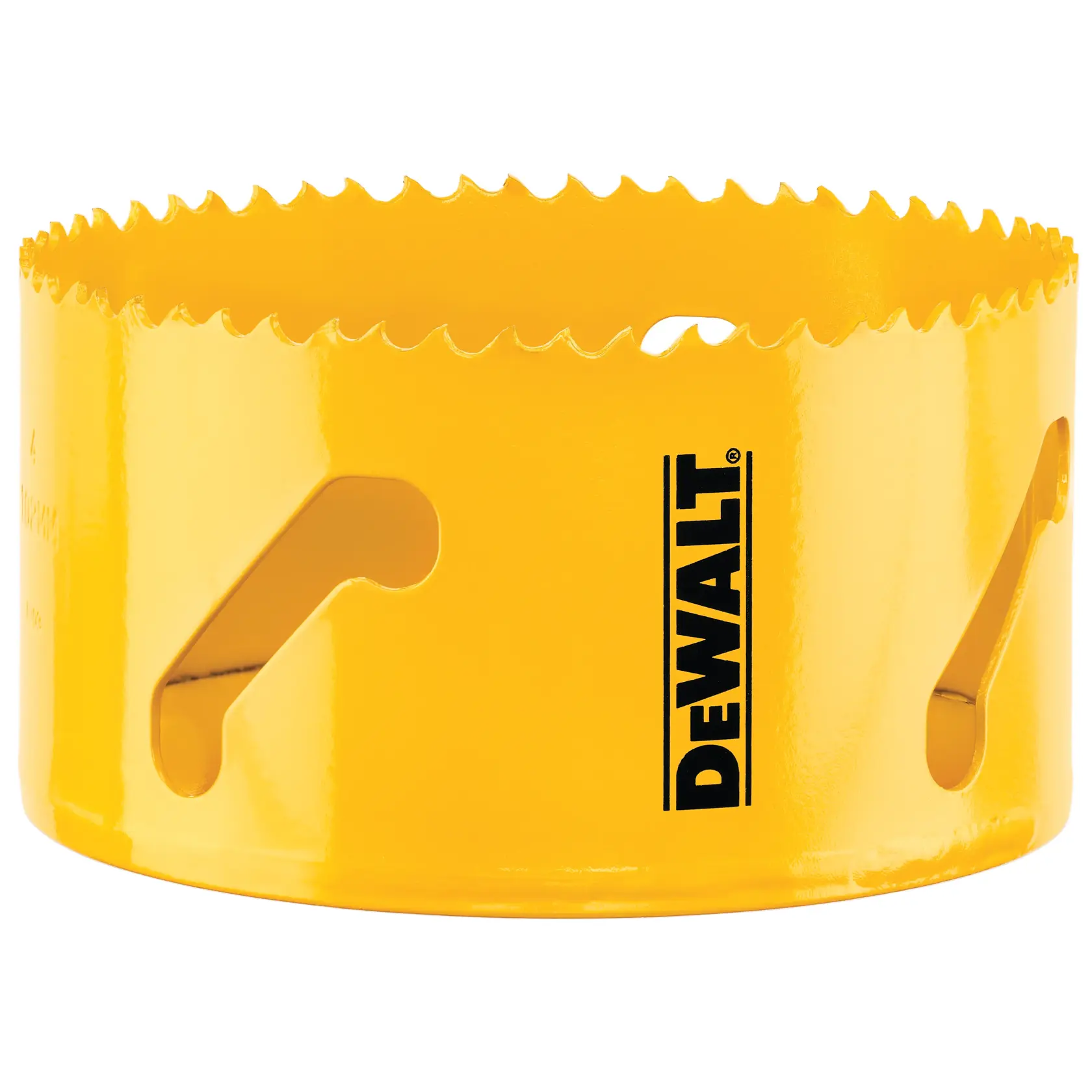 Graphique montrant la marque DEWALT XTREME Sub-Compact Series avec le slogan 'Compact et performance garantie' sur un fond jaune.
