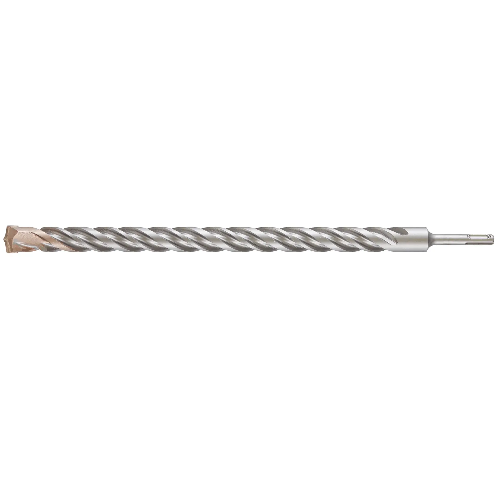 Photo of DEWALT DT9613 masonry drill bit, spiral steel design, side angle, for power tools.