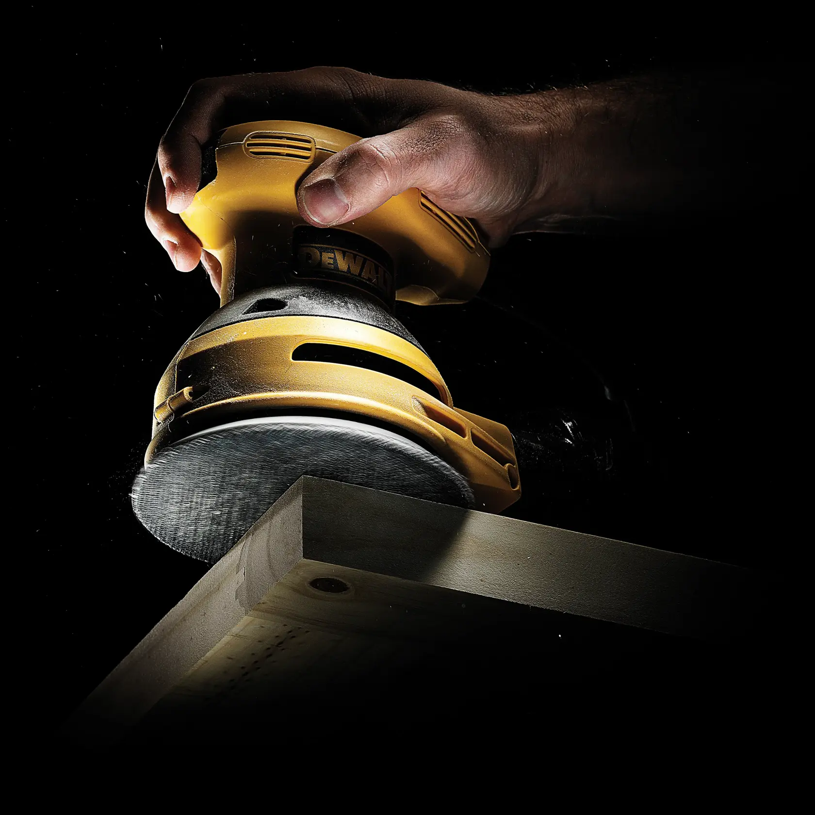 Graphic showing DEWALT XTREME Sub-Compact Series branding with the slogan 'Compact and Performance Packed' on a yellow background.