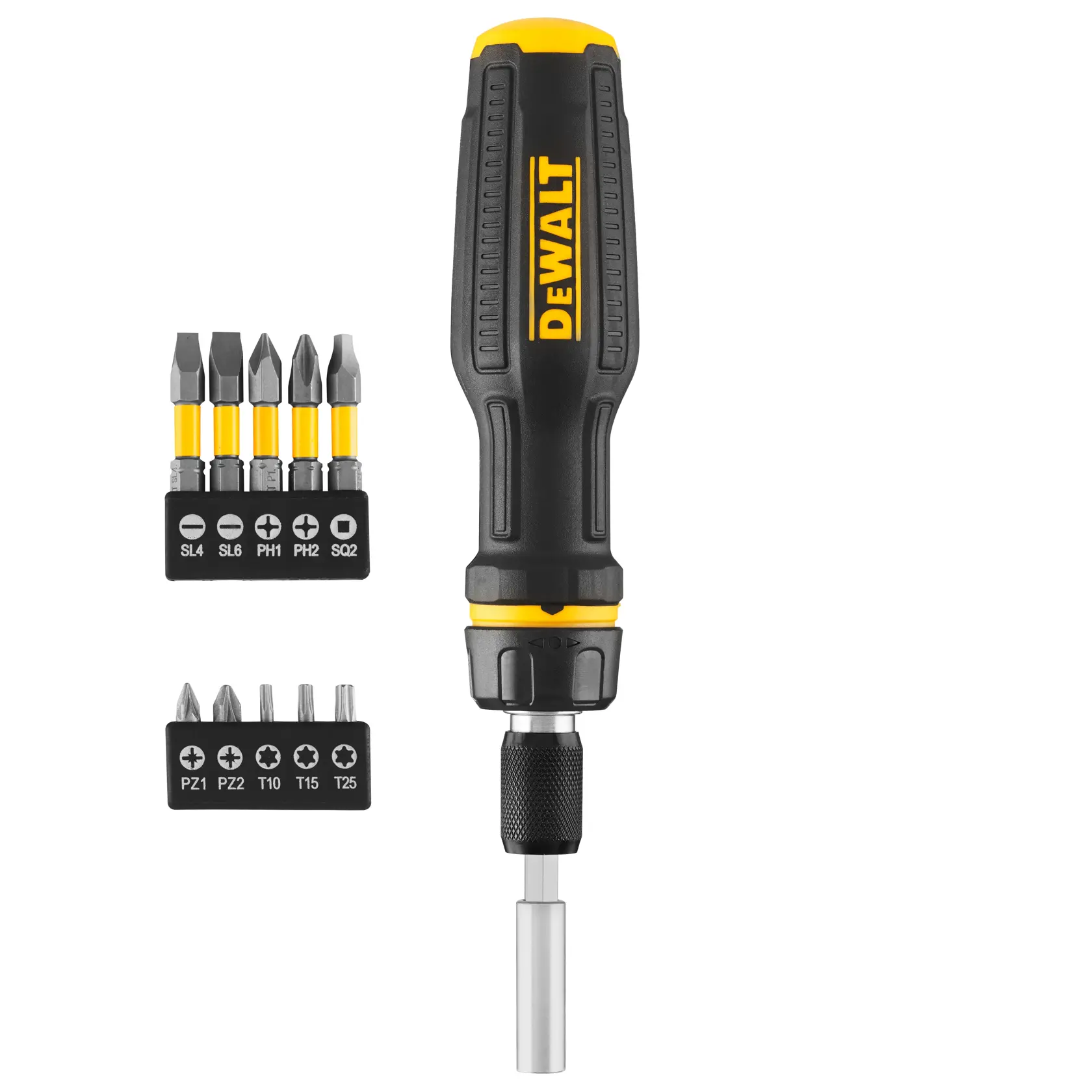 DEWALT Schraubendreher mit Bitset, SKUs DWHT68001-0, DWHT68001. Kategorie Fotografie.