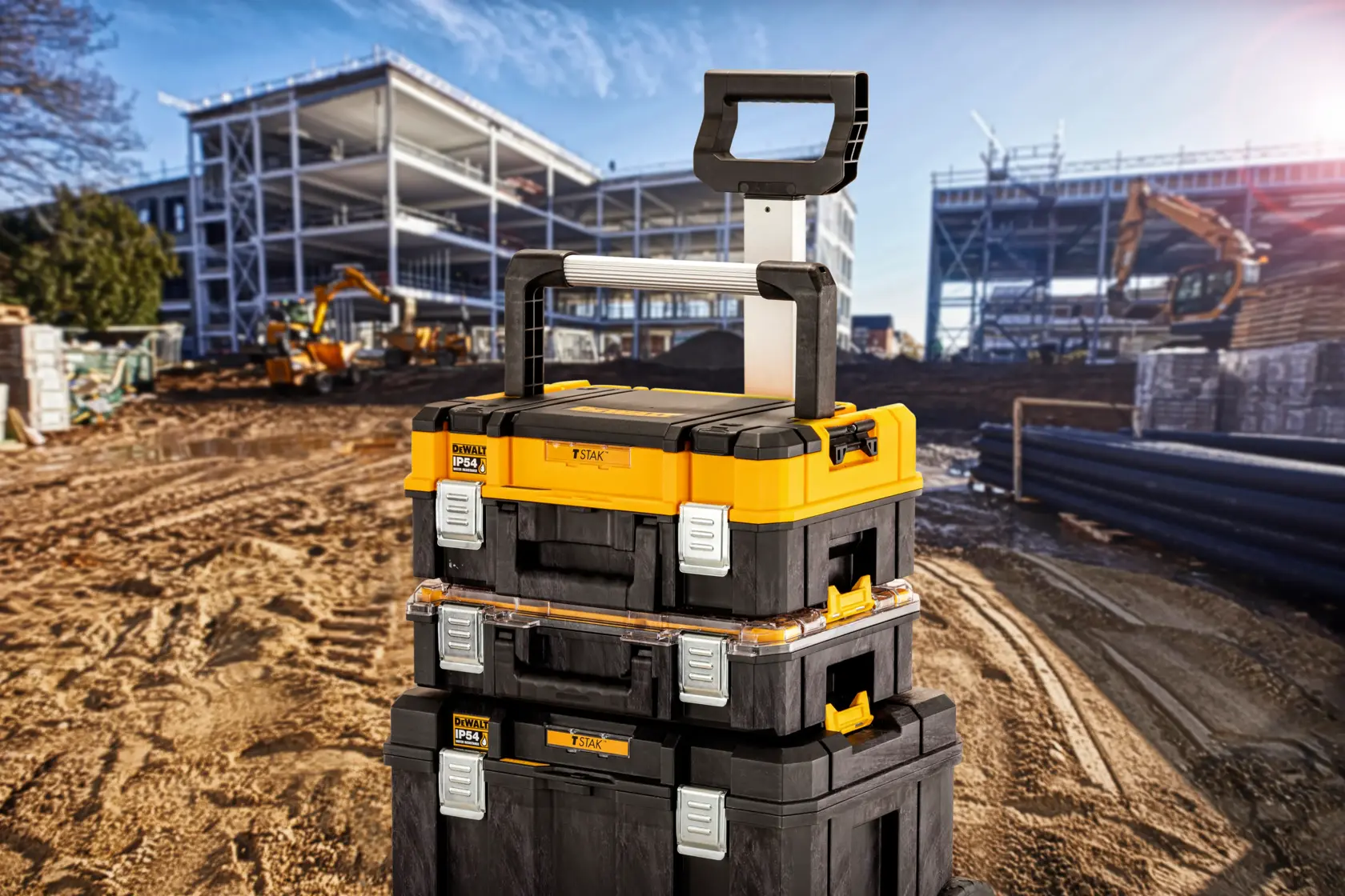 DEWALT® TSTAK®​ IP54 Organiser Top Shallow Box